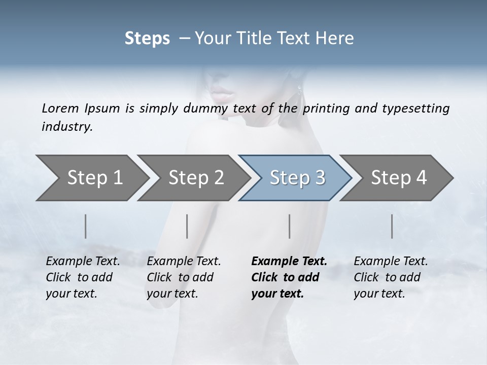 Back Snow Whiteness Snowflakes PowerPoint Template