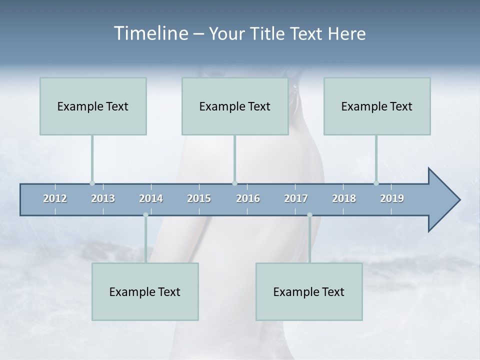 Back Snow Whiteness Snowflakes PowerPoint Template
