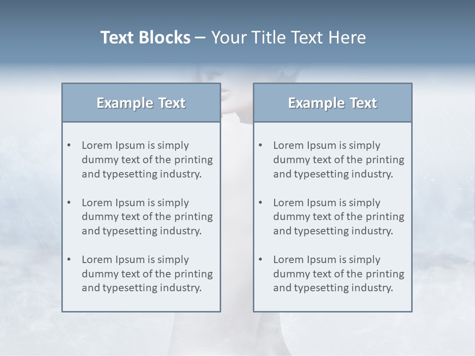 Back Snow Whiteness Snowflakes PowerPoint Template