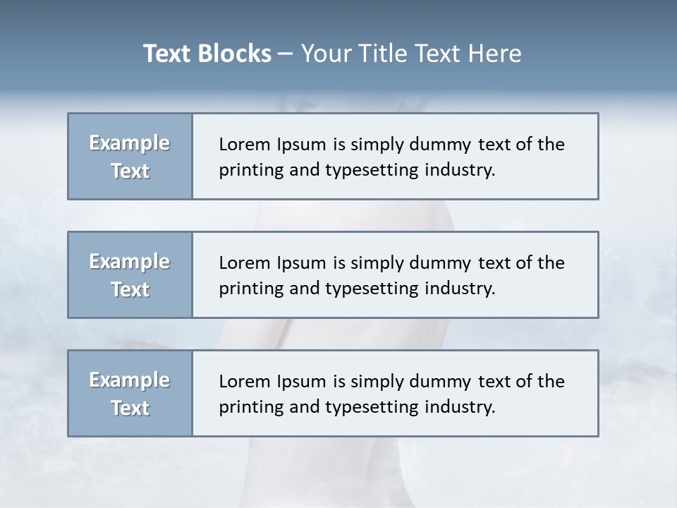 Back Snow Whiteness Snowflakes PowerPoint Template