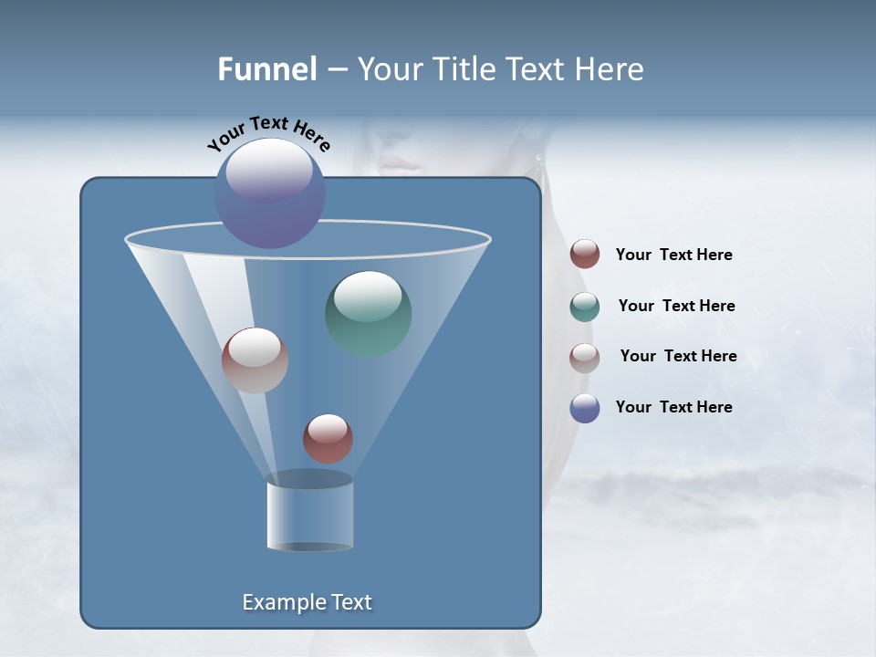 Back Snow Whiteness Snowflakes PowerPoint Template