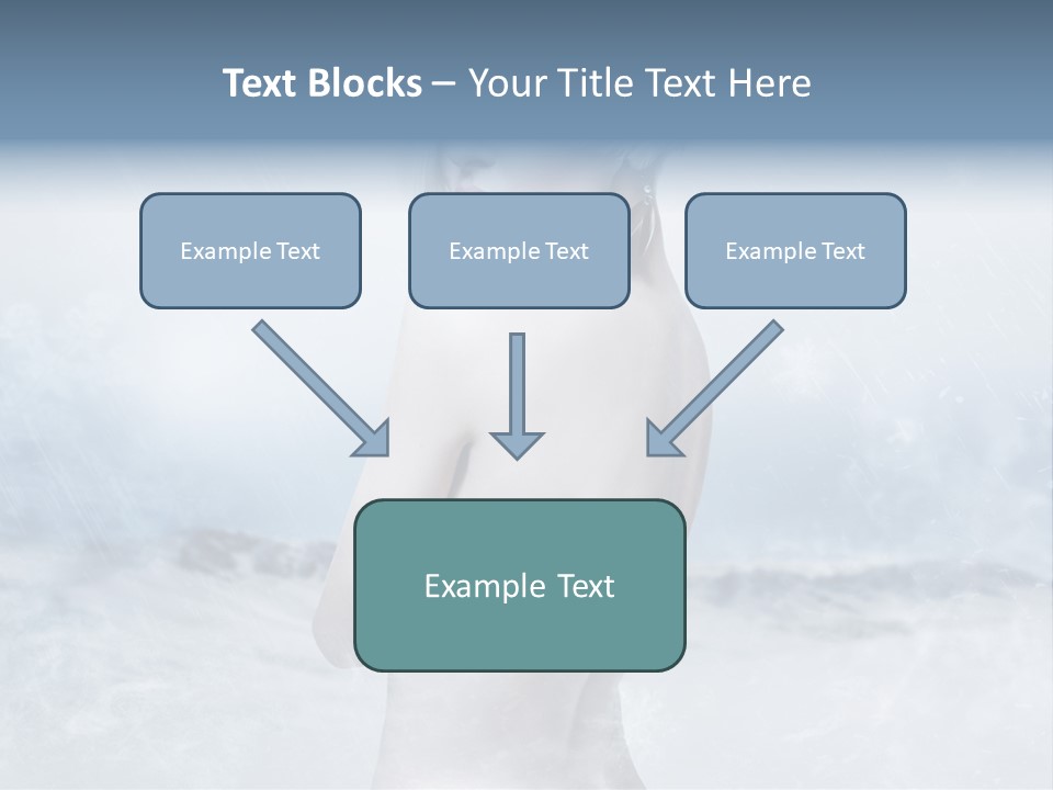 Back Snow Whiteness Snowflakes PowerPoint Template
