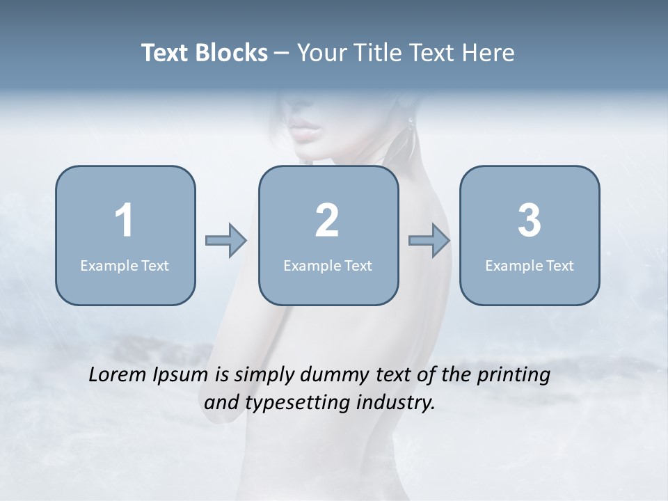 Back Snow Whiteness Snowflakes PowerPoint Template