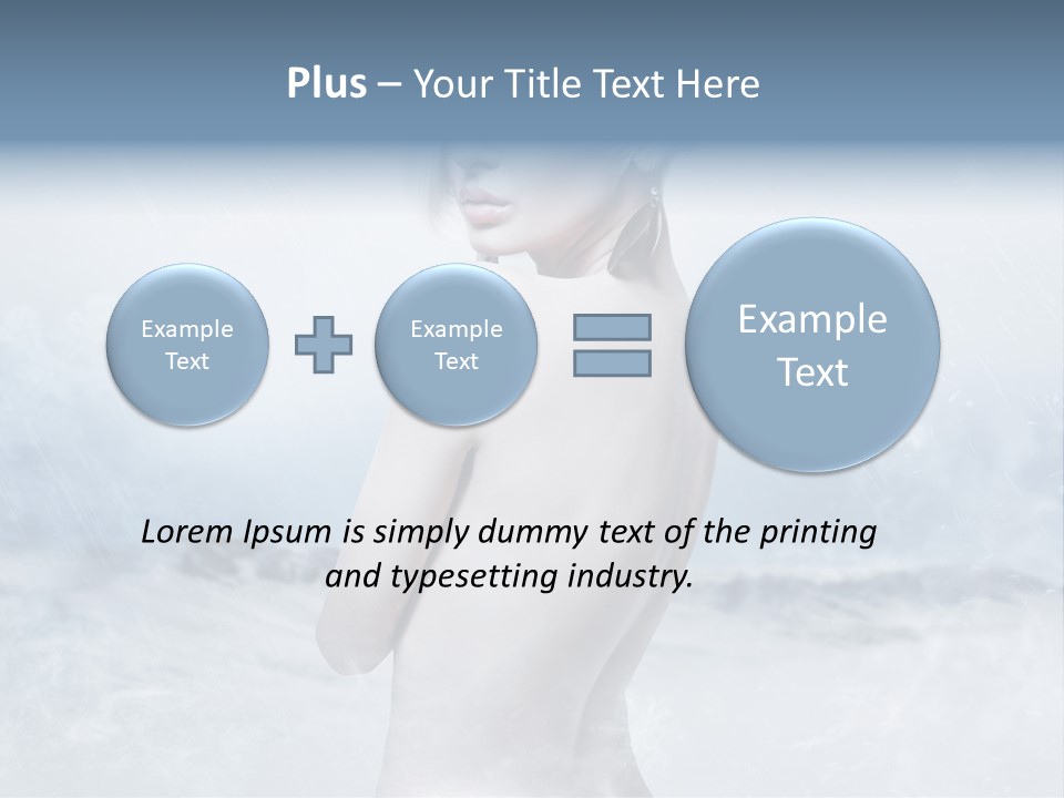 Back Snow Whiteness Snowflakes PowerPoint Template