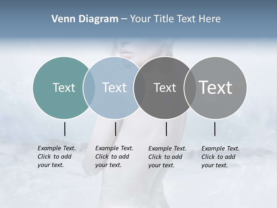 Back Snow Whiteness Snowflakes PowerPoint Template