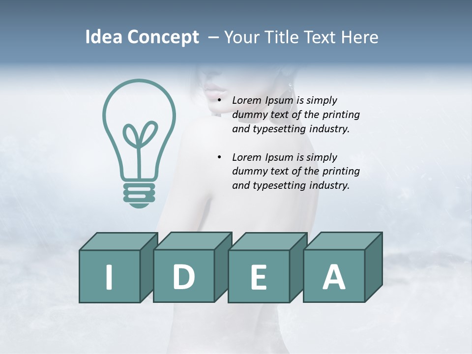 Back Snow Whiteness Snowflakes PowerPoint Template