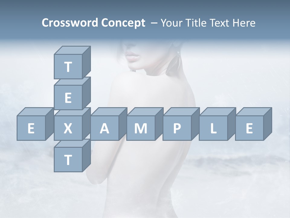 Back Snow Whiteness Snowflakes PowerPoint Template