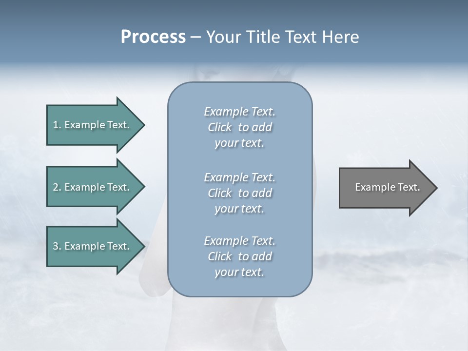 Back Snow Whiteness Snowflakes PowerPoint Template