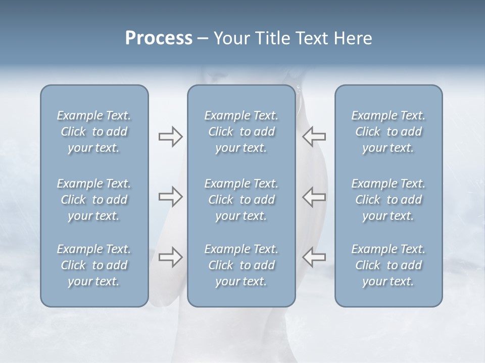 Back Snow Whiteness Snowflakes PowerPoint Template