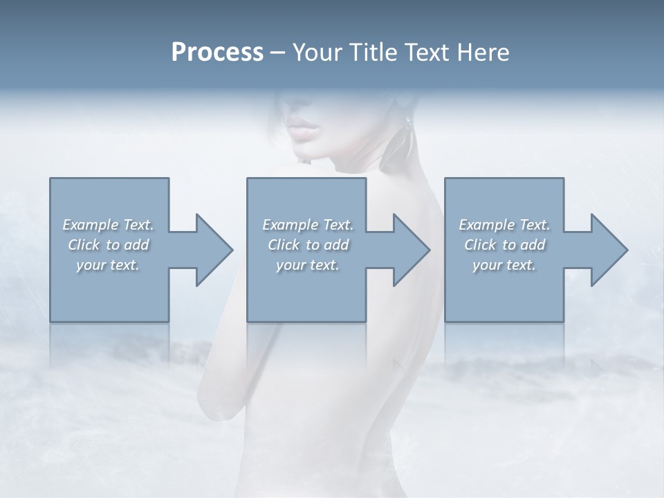 Back Snow Whiteness Snowflakes PowerPoint Template