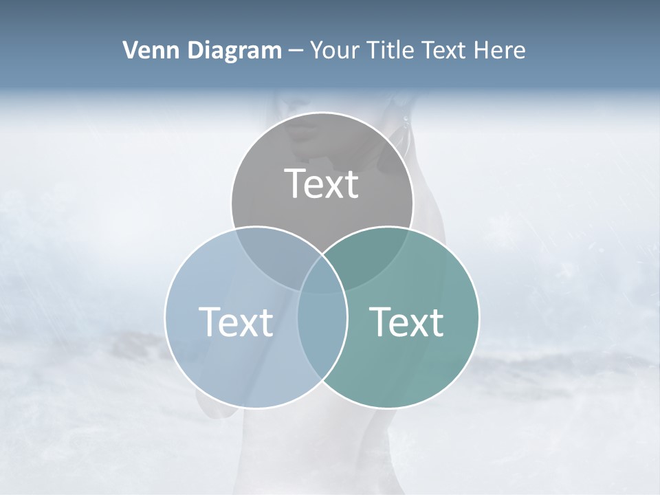 Back Snow Whiteness Snowflakes PowerPoint Template