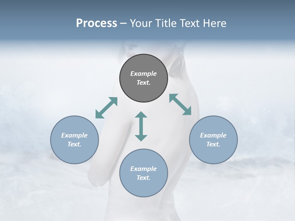 Back Snow Whiteness Snowflakes PowerPoint Template