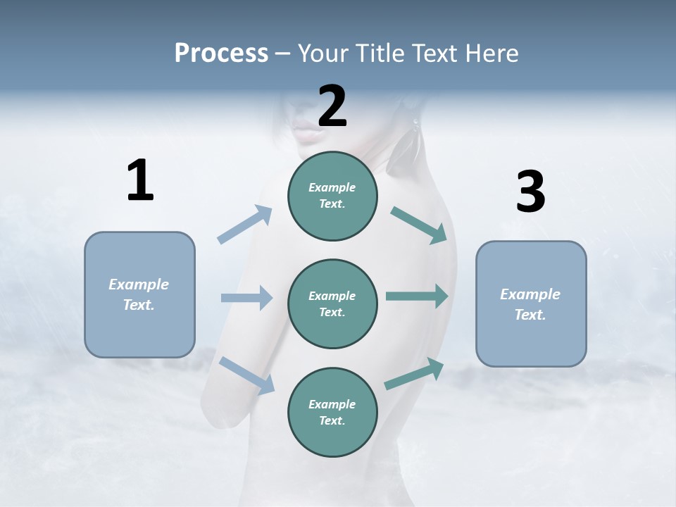 Back Snow Whiteness Snowflakes PowerPoint Template