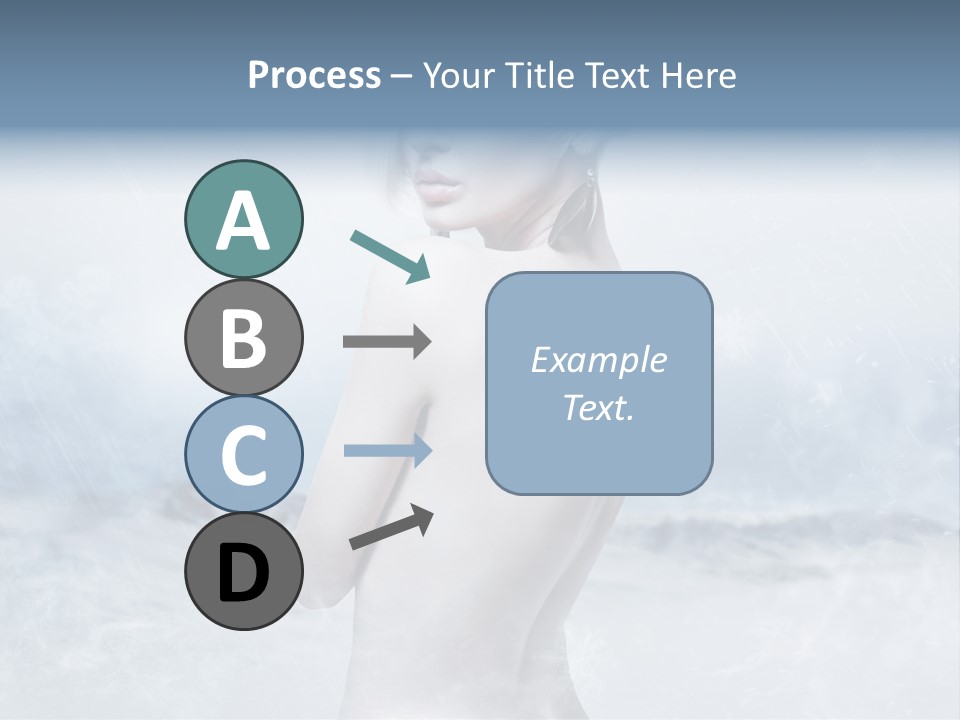 Back Snow Whiteness Snowflakes PowerPoint Template