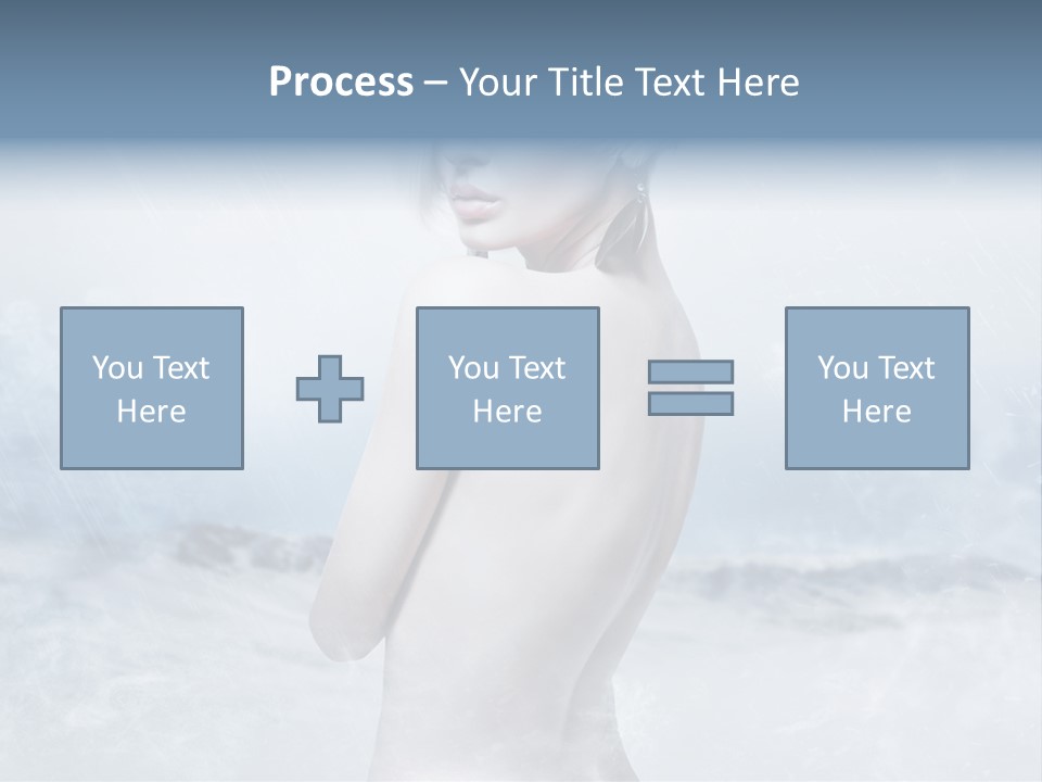 Back Snow Whiteness Snowflakes PowerPoint Template