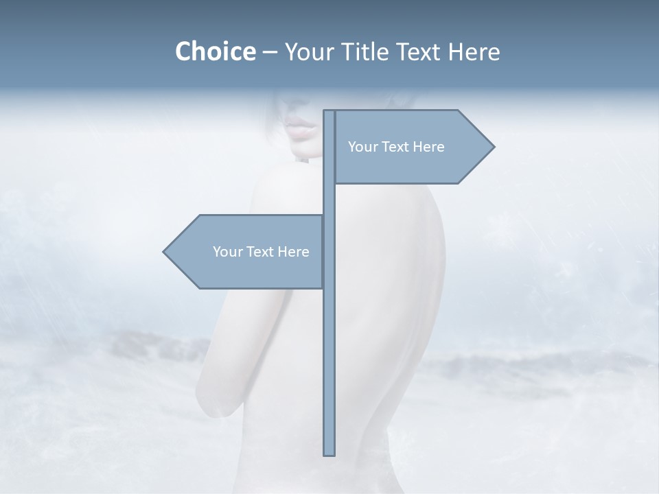 Back Snow Whiteness Snowflakes PowerPoint Template