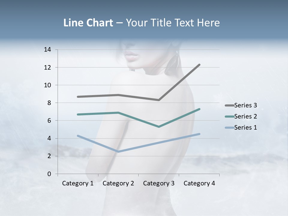 Back Snow Whiteness Snowflakes PowerPoint Template