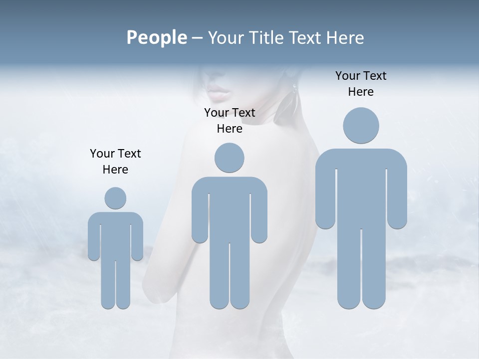 Back Snow Whiteness Snowflakes PowerPoint Template