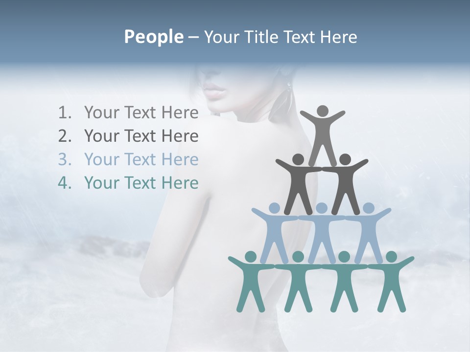 Back Snow Whiteness Snowflakes PowerPoint Template
