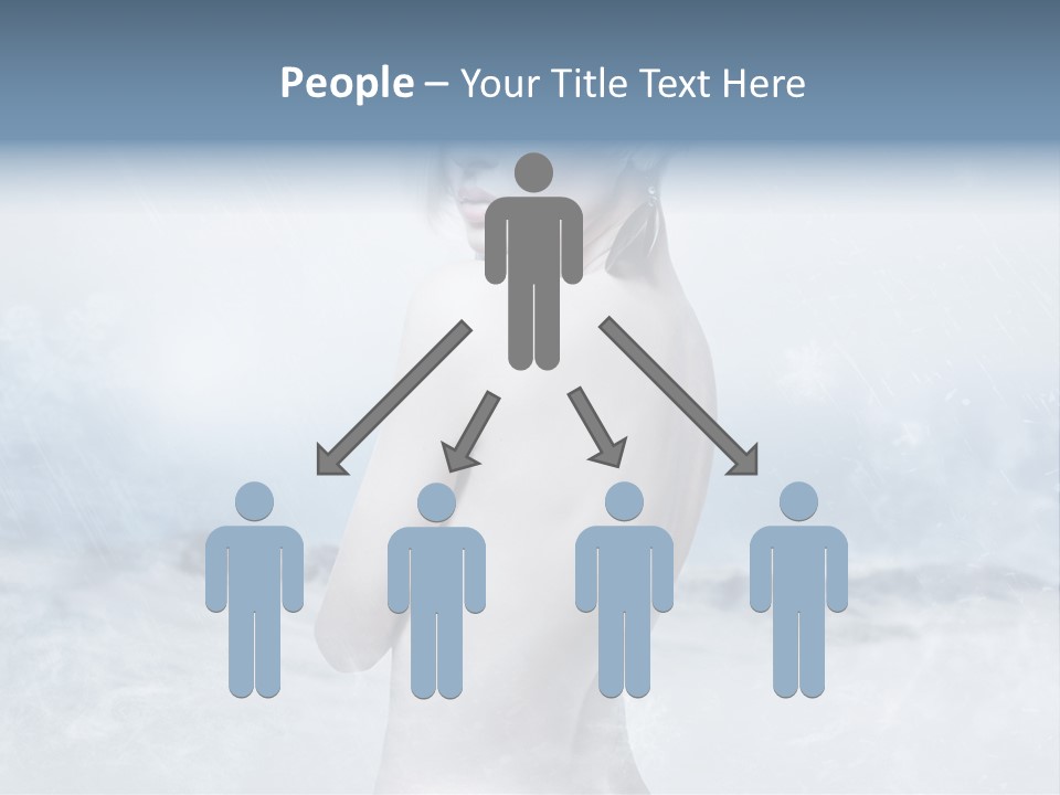 Back Snow Whiteness Snowflakes PowerPoint Template