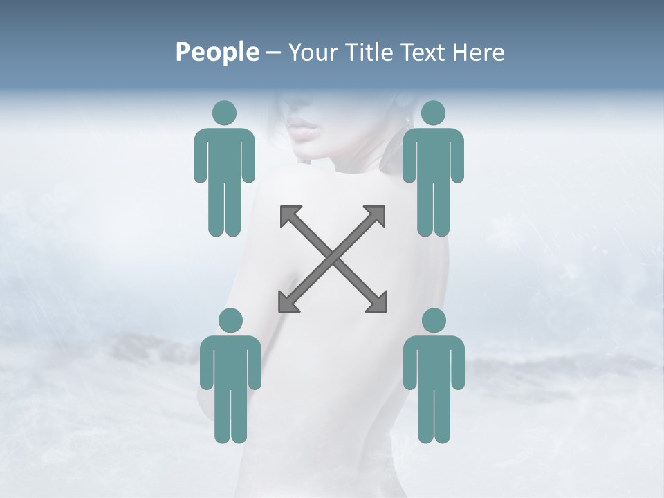 Back Snow Whiteness Snowflakes PowerPoint Template