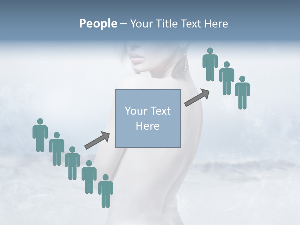 Back Snow Whiteness Snowflakes PowerPoint Template