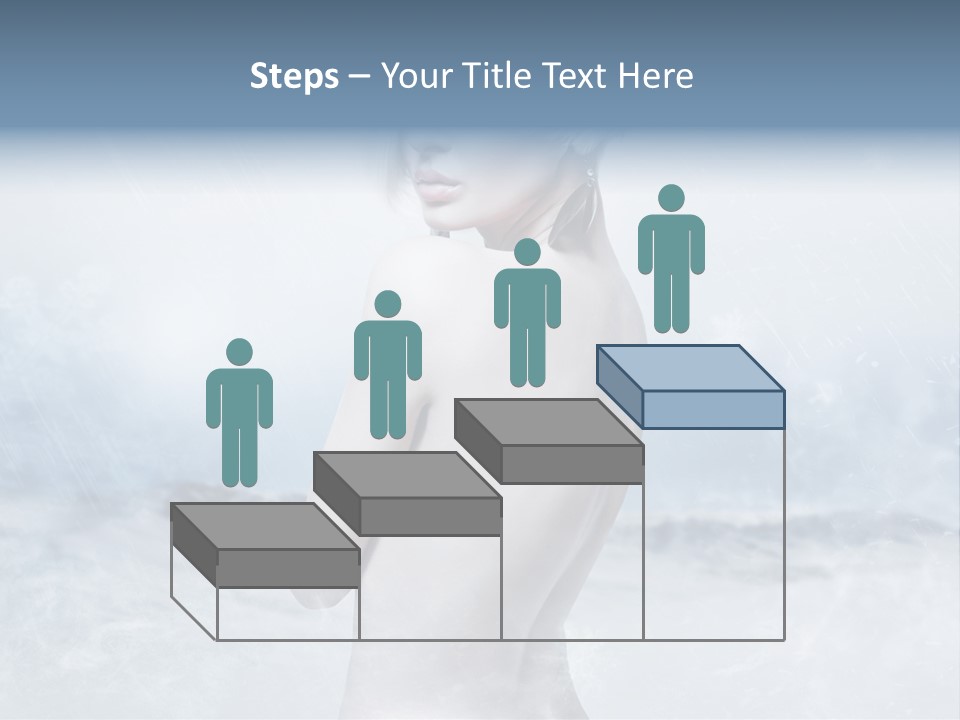 Back Snow Whiteness Snowflakes PowerPoint Template