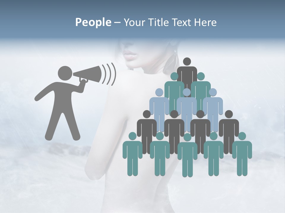 Back Snow Whiteness Snowflakes PowerPoint Template