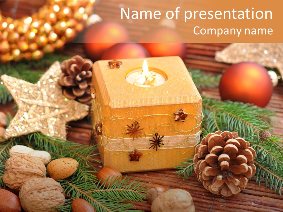 Gift Tap Nut PowerPoint Template