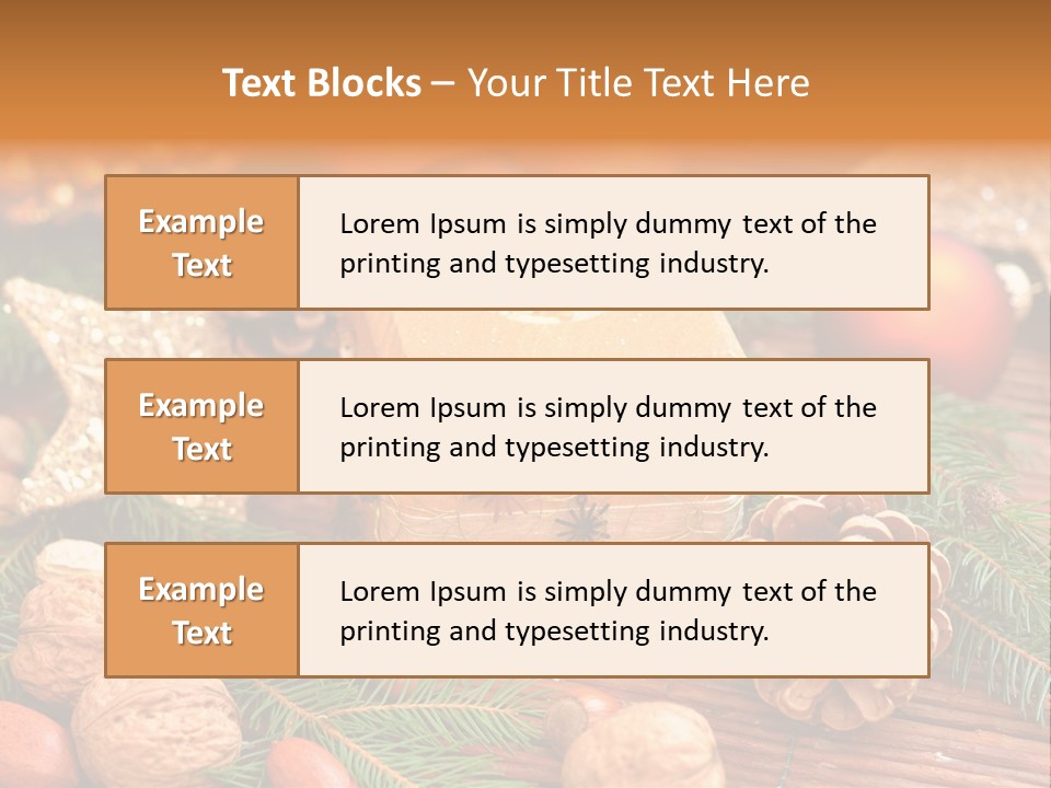 Gift Tap Nut PowerPoint Template
