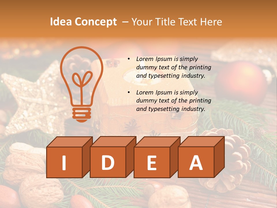 Gift Tap Nut PowerPoint Template