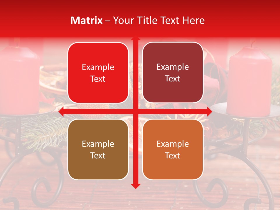 Christmas Nut Orange PowerPoint Template