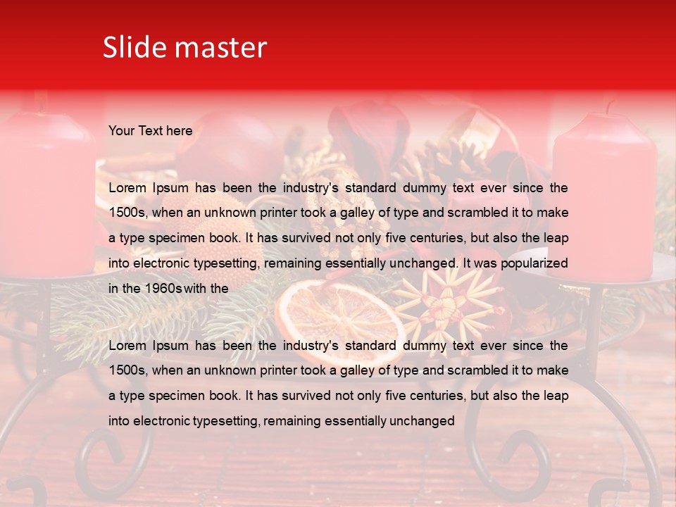 Christmas Nut Orange PowerPoint Template