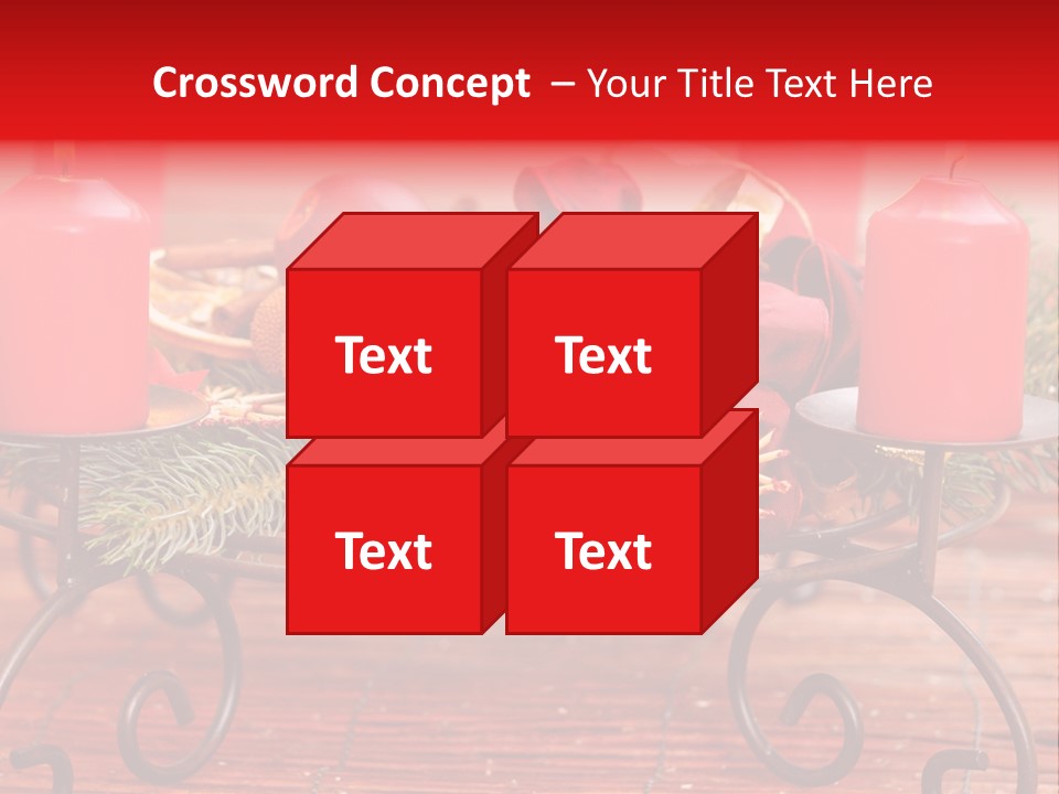 Christmas Nut Orange PowerPoint Template