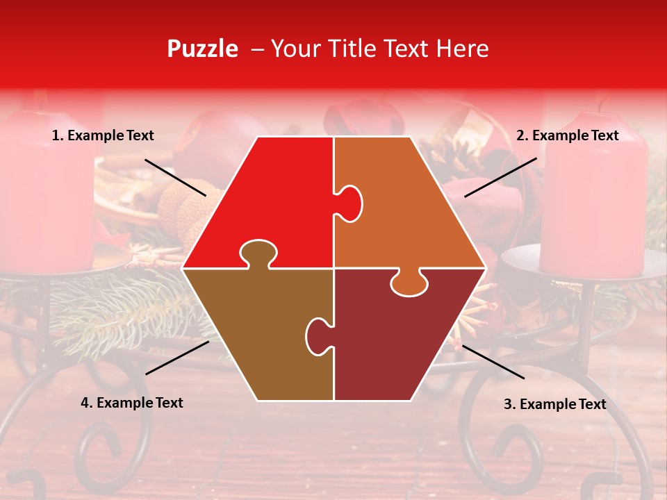 Christmas Nut Orange PowerPoint Template