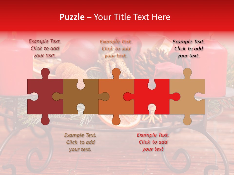 Christmas Nut Orange PowerPoint Template