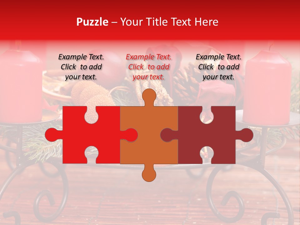 Christmas Nut Orange PowerPoint Template