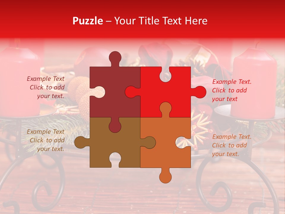 Christmas Nut Orange PowerPoint Template