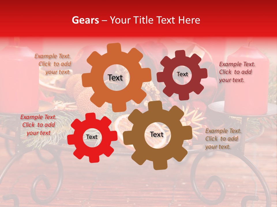 Christmas Nut Orange PowerPoint Template