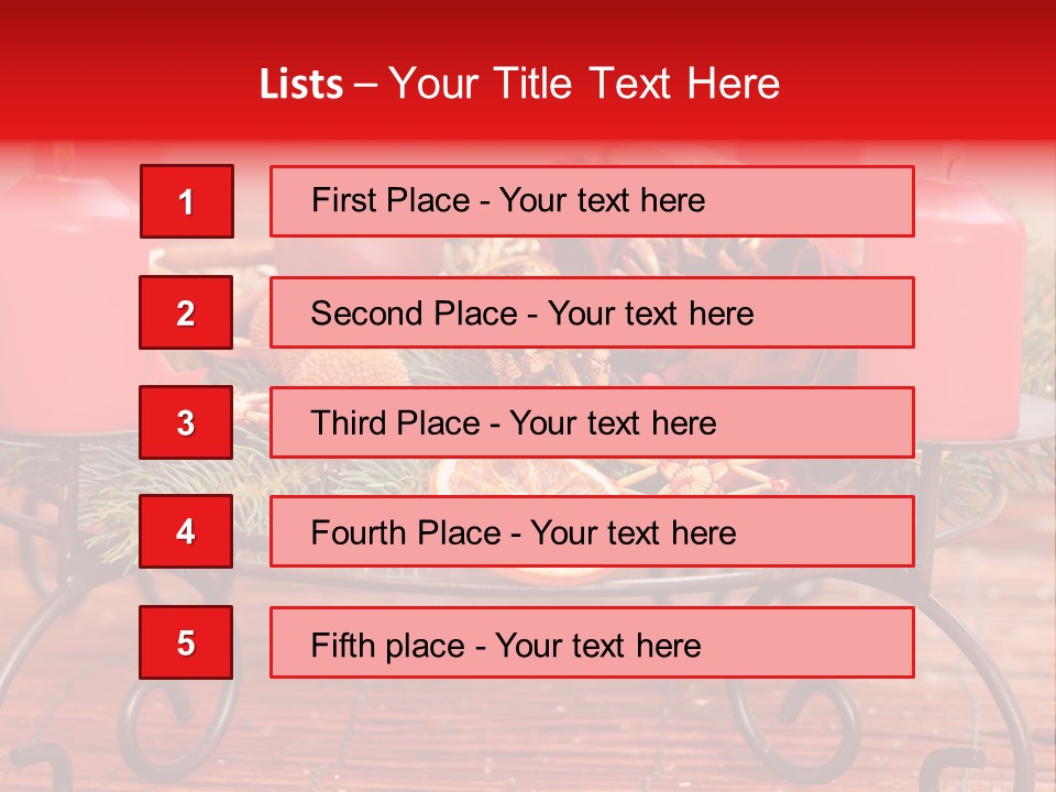 Christmas Nut Orange PowerPoint Template