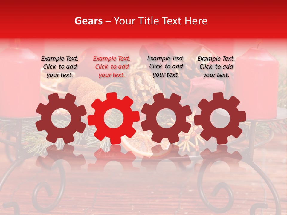 Christmas Nut Orange PowerPoint Template