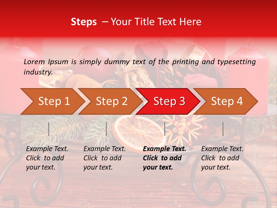 Christmas Nut Orange PowerPoint Template