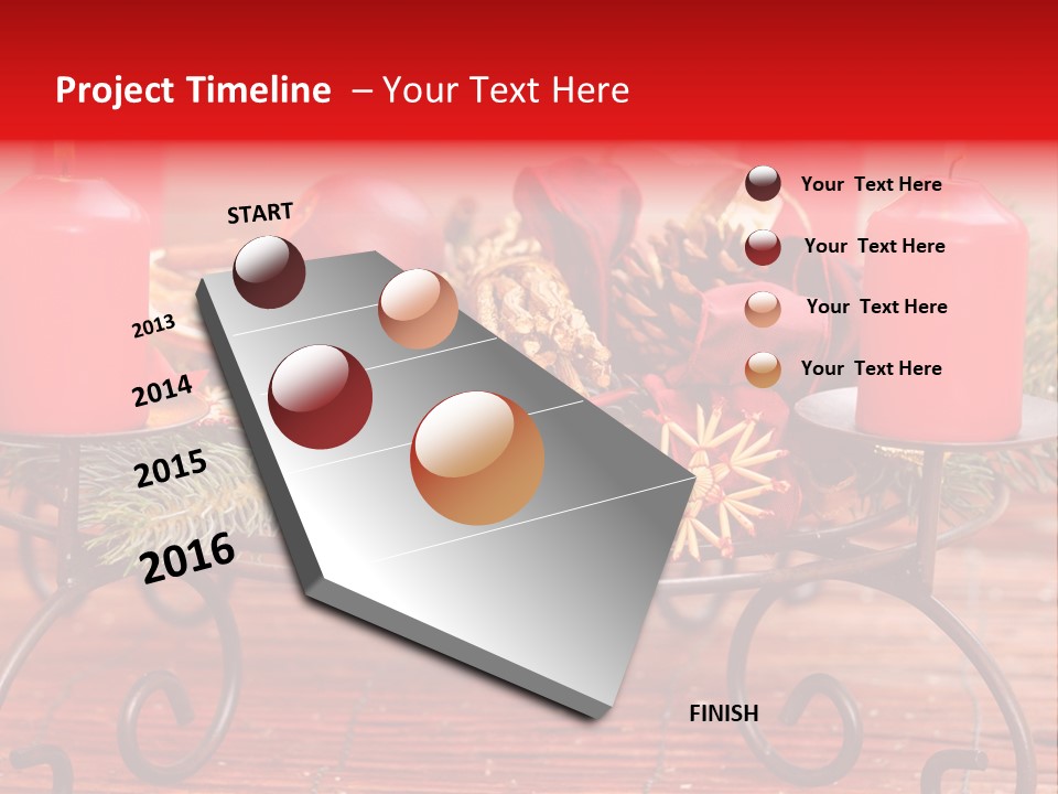 Christmas Nut Orange PowerPoint Template