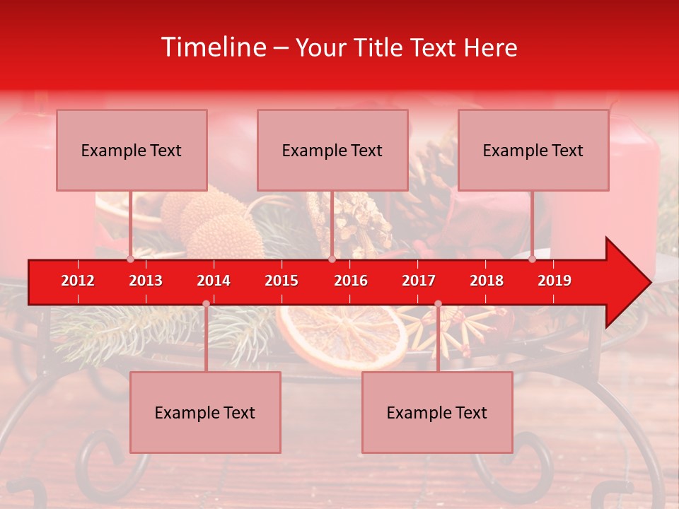 Christmas Nut Orange PowerPoint Template