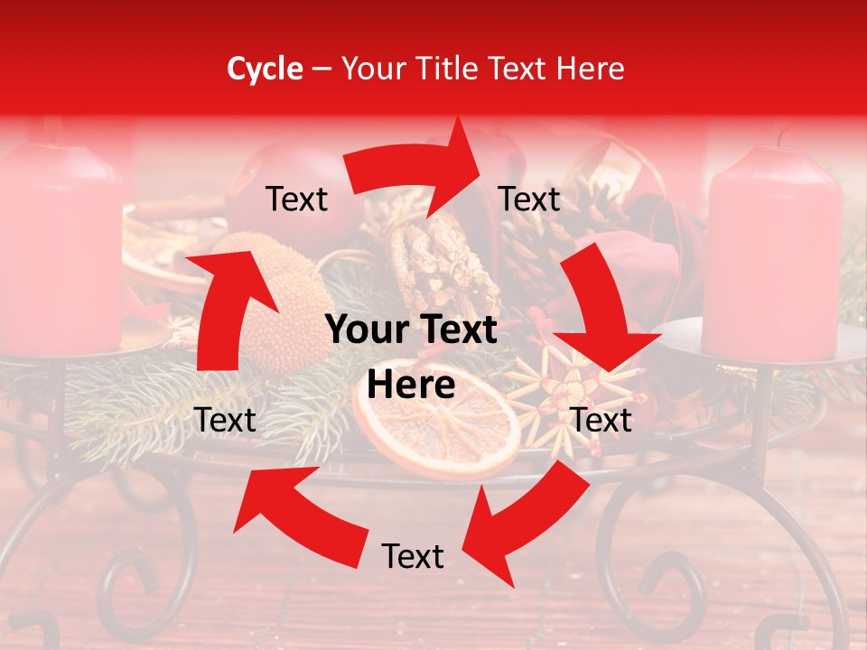 Christmas Nut Orange PowerPoint Template