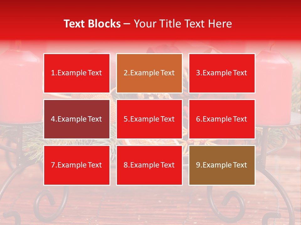 Christmas Nut Orange PowerPoint Template