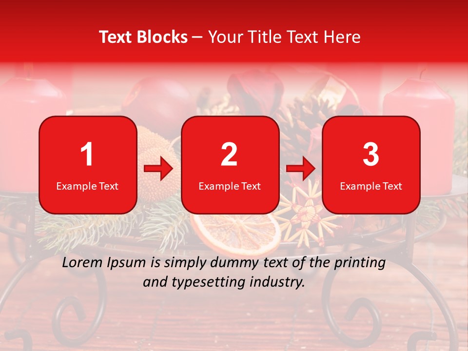 Christmas Nut Orange PowerPoint Template