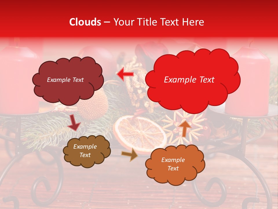 Christmas Nut Orange PowerPoint Template