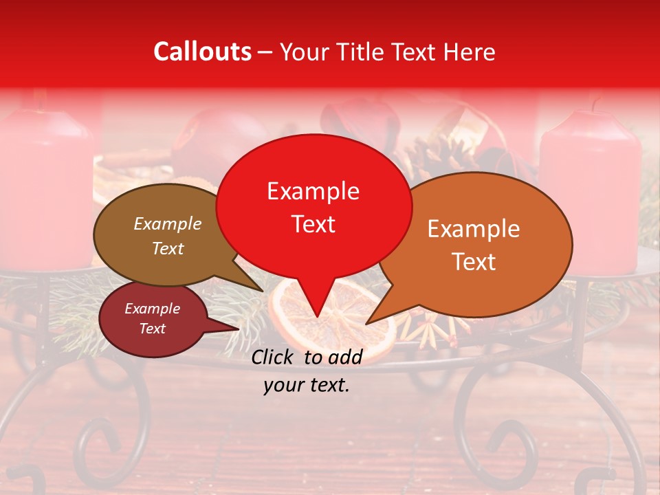 Christmas Nut Orange PowerPoint Template