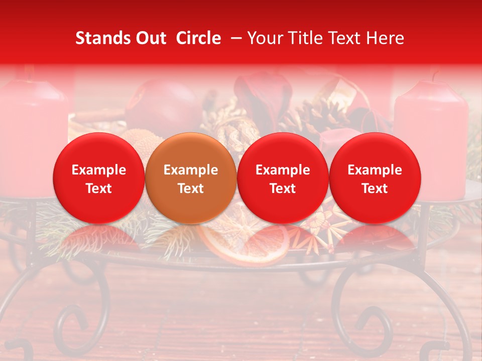 Christmas Nut Orange PowerPoint Template